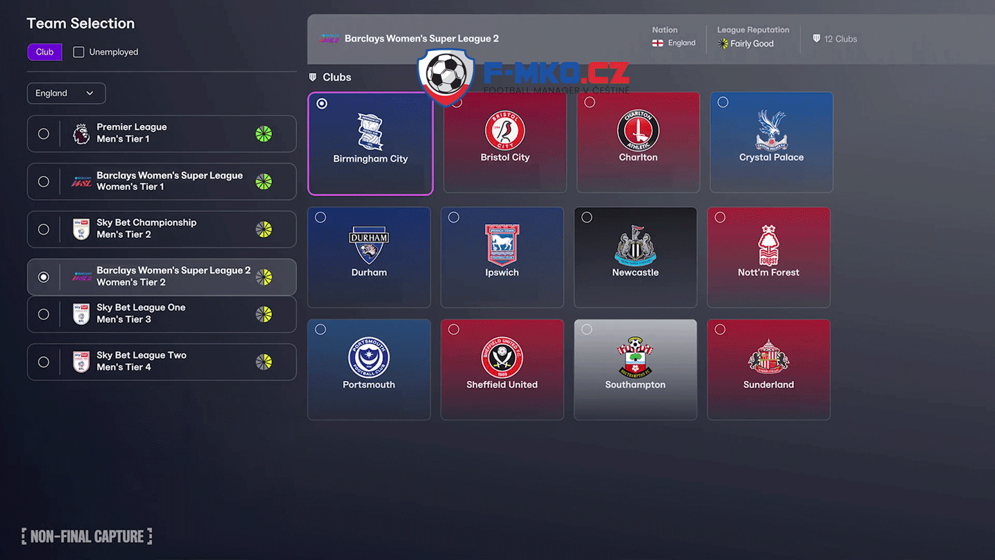 Kde může vaše manažerská kariéra začít Football Manager 2026-screenshot3