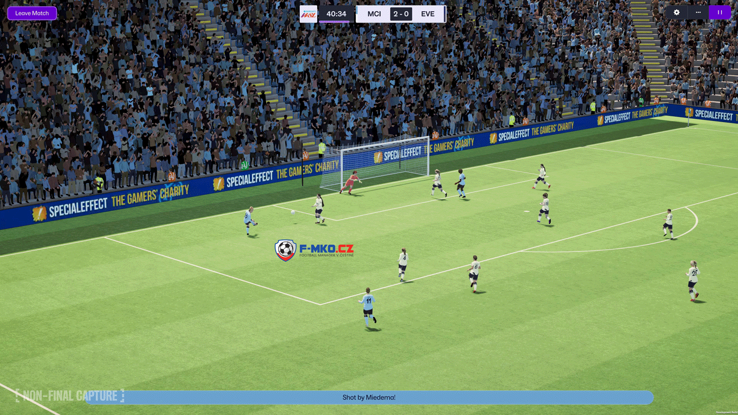 Zápas žen Football Manager 2026 by FMKO.CZ2