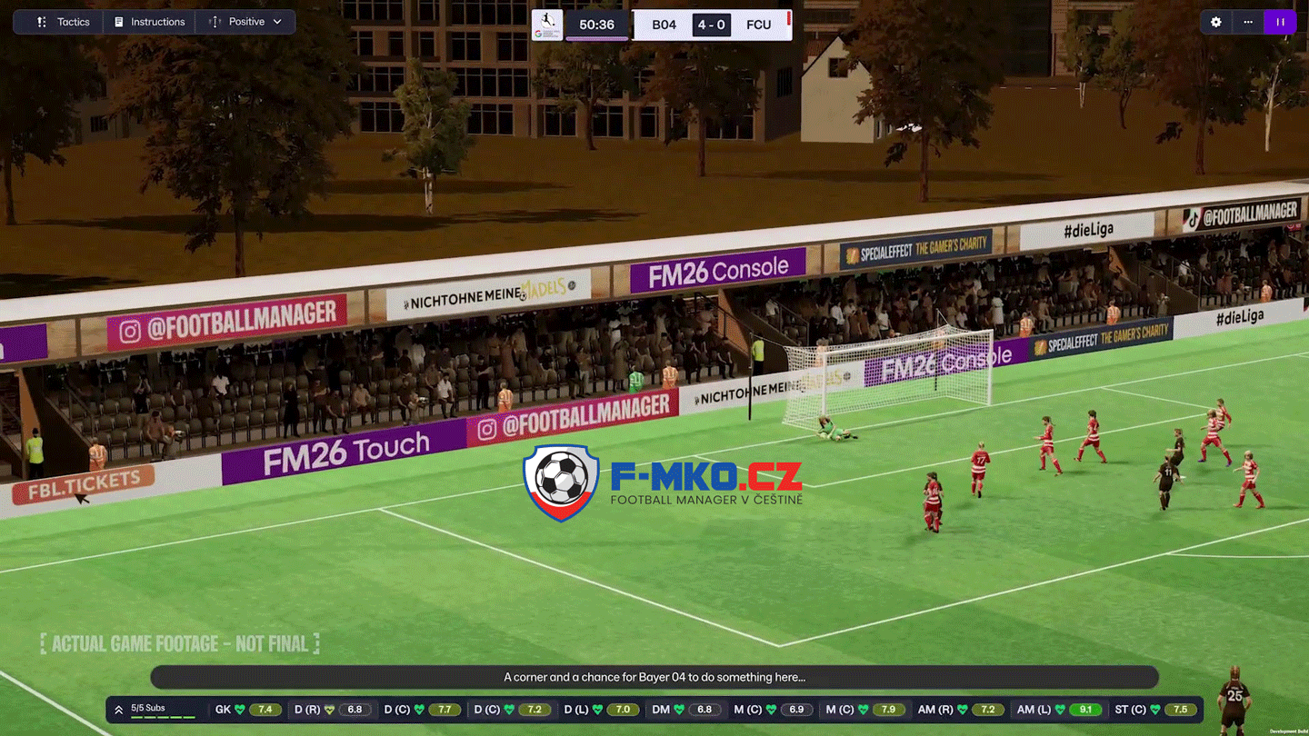 Zápas žen Football Manager 2026 by FMKO.CZ3
