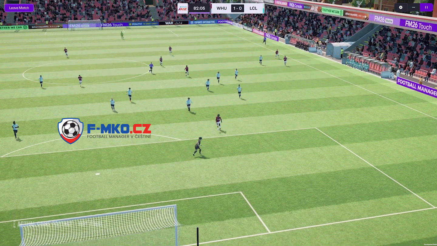 Zápas žen Football Manager 2026 by FMKO.CZ7