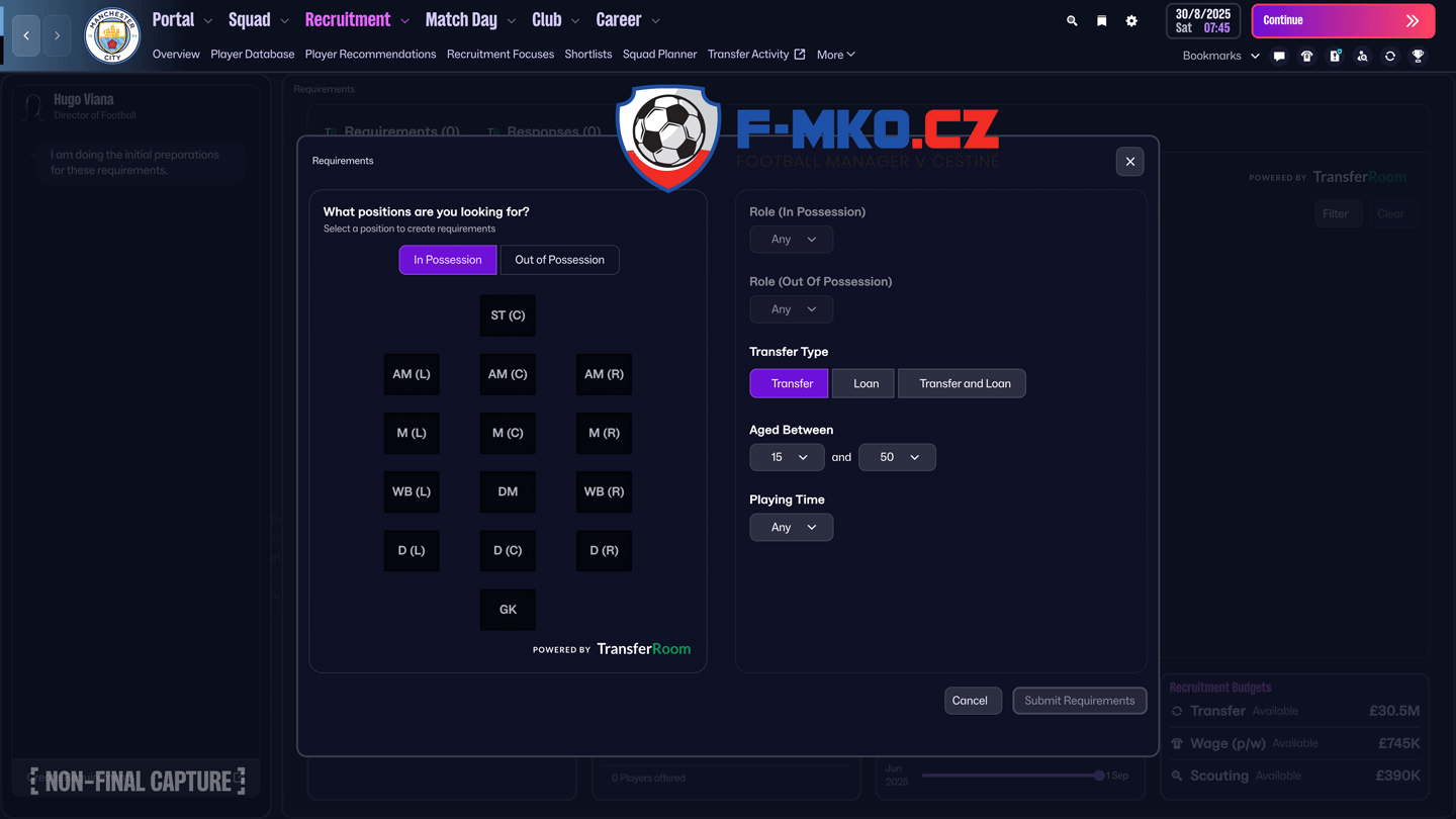 Přestupové nástroje z reálného světa díky TransferRoom
