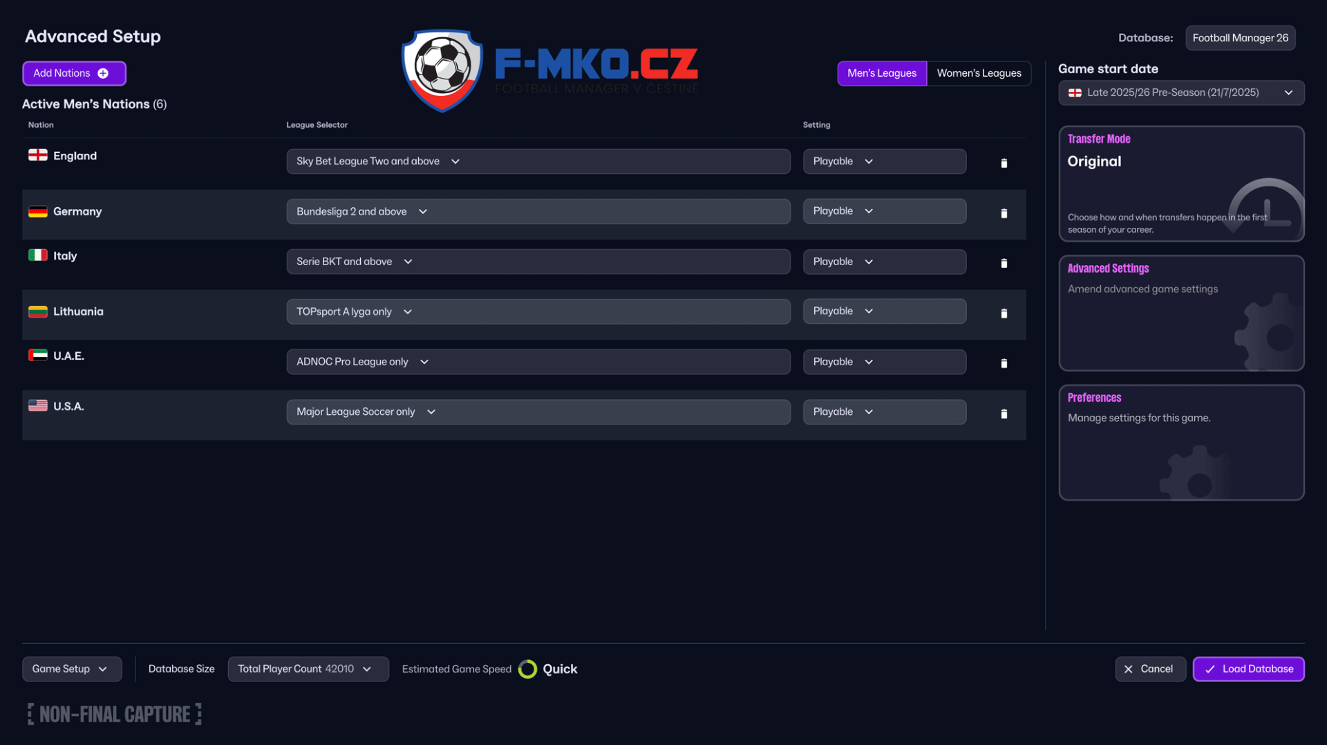 Vytvořte si svůj herní svět-Football-MAnager-2026-CZ-FMKO-cz