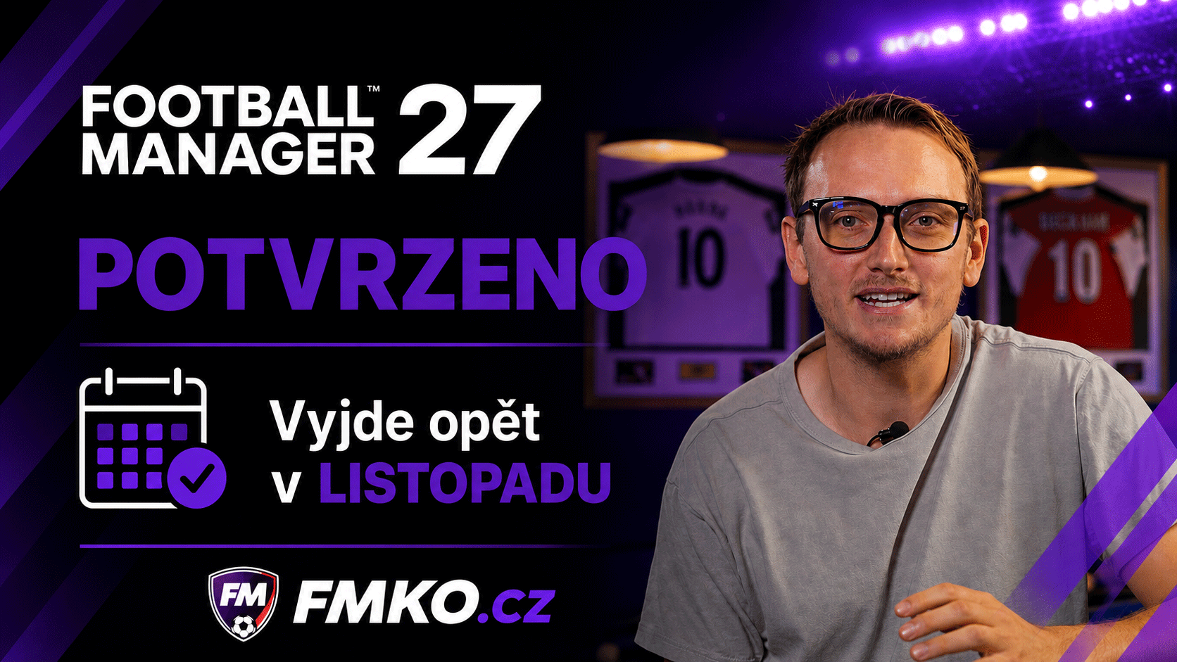 Football Manager 2027 potvrzen – FM27 vyjde opět v listopadu | F-MKO.cz
